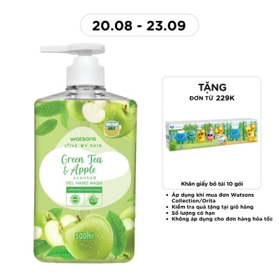 WATSONS - Love My Skin Green Tea Apple Scented Gel Hand Wash 500ml image