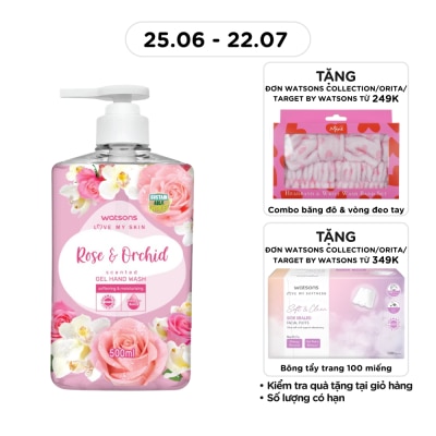 WATSONS - Love My Skin Rose Orchid Scented Gel Hand Wash 500ml