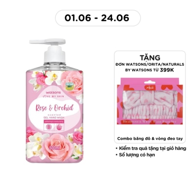 WATSONS - Love My Skin Rose Orchid Scented Gel Hand Wash 500ml
