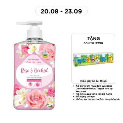 WATSONS - Gel Rửa Tay Watsons Love My Skin Rose Orchid Scented Gel Hand Wash 500ml image