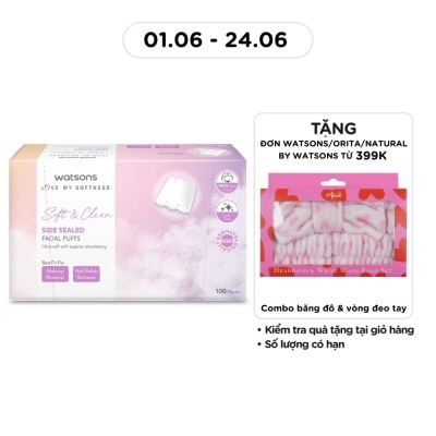 WATSONS - Side Sealed Facial Puffs 100s