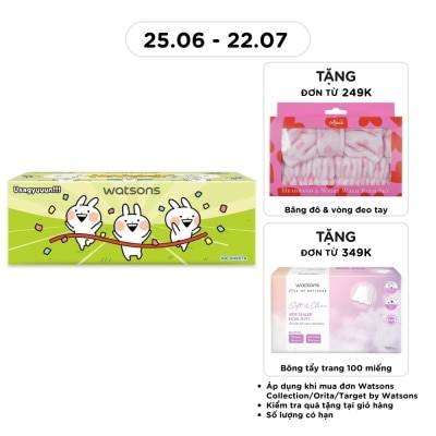 WATSONS - Khăn Giấy Hộp Watsons Facial Box Tissue 3ply x 100s (Usagyuuun) (Giao màu ngẫu nhiên)