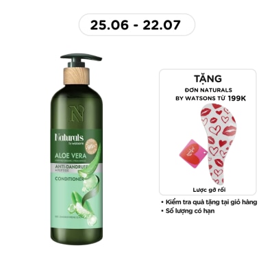 NATURALS BY WATSONS - Dầu Xả Naturals By Watsons Anti-dandruff Sạch Gàu Chiết Xuất Lô Hội 490ml