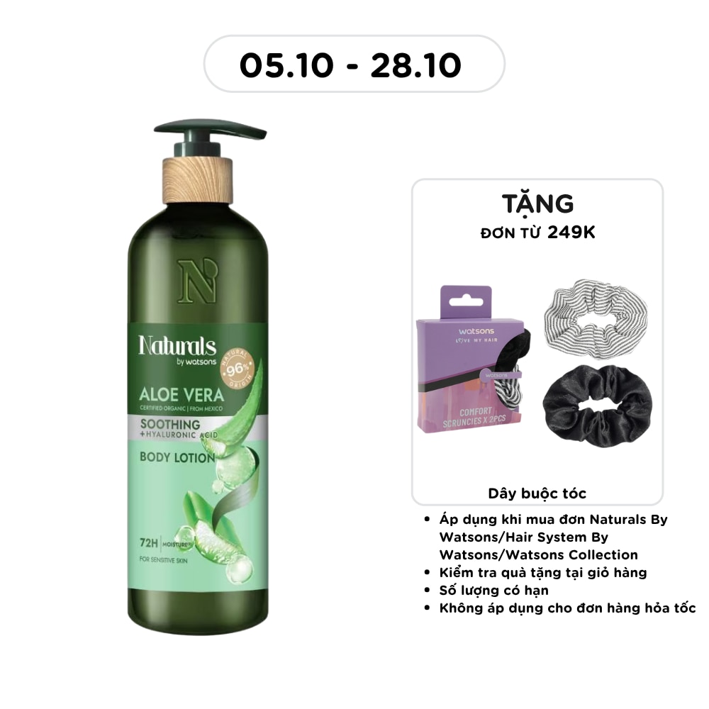 Sữa Dưỡng Thể Naturals By Watsons Smoothing Làm Dịu Da Chiết Xuất Lô Hội 490ml image