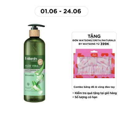 NATURALS BY WATSONS - Dầu Gội Naturals By Watsons Anti-dandruff Sạch Gàu Chiết Xuất Lô Hội 490ml