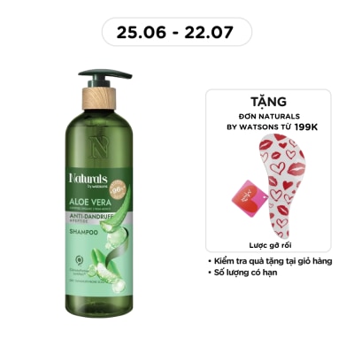NATURALS BY WATSONS - Dầu Gội Naturals By Watsons Anti-dandruff Sạch Gàu Chiết Xuất Lô Hội 490ml