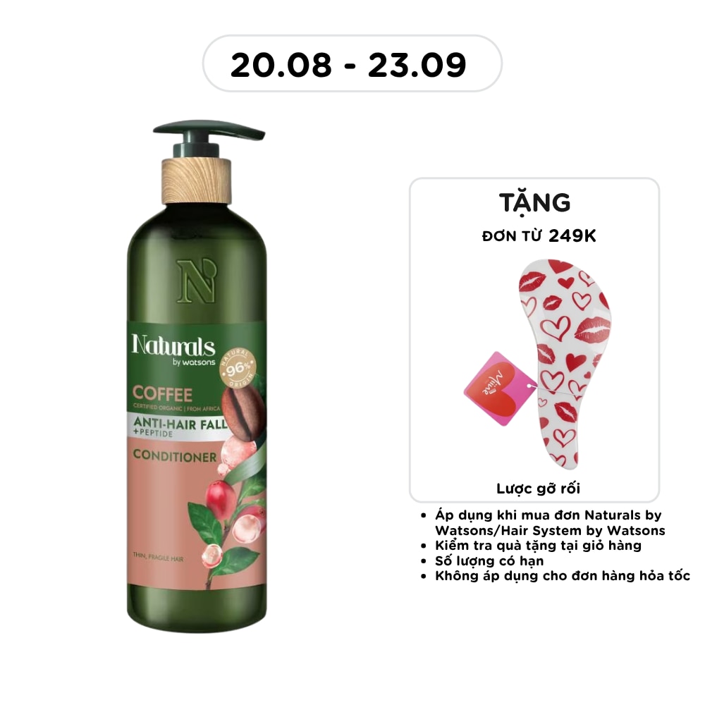 Dầu Xả Naturals By Watsons Anti Hair-fall Chống Gãy Rụng Chiết Xuất Coffee 490ml image