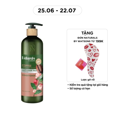 NATURALS BY WATSONS - Dầu Xả Naturals By Watsons Anti Hair-fall Chống Gãy Rụng Chiết Xuất Coffee 490ml