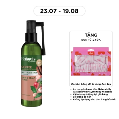NATURALS BY WATSONS - Xịt Dưỡng Tóc Naturals By Watsons Anti Hair-fall Chống Gãy Rụng Chiết Xuất Coffee 120ml image