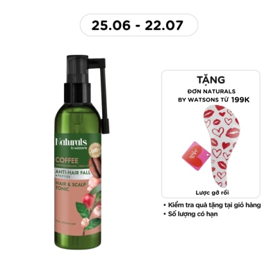 NATURALS BY WATSONS - Xịt Dưỡng Tóc Naturals By Watsons Anti Hair-fall Chống Gãy Rụng Chiết Xuất Coffee 120ml
