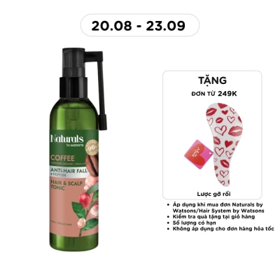 NATURALS BY WATSONS - Xịt Dưỡng Tóc Naturals By Watsons Anti Hair-fall Chống Gãy Rụng Chiết Xuất Coffee 120ml image