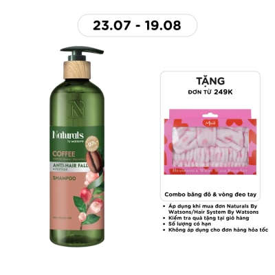 NATURALS BY WATSONS - Dầu Gội Naturals By Watsons Anti Hair-fall Chống Gãy Rụng Chiết Xuất Coffee 490ml image