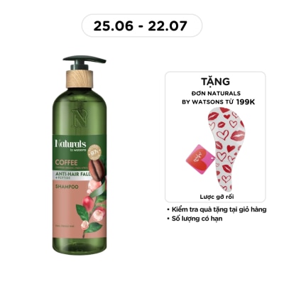 NATURALS BY WATSONS - Dầu Gội Naturals By Watsons Anti Hair-fall Chống Gãy Rụng Chiết Xuất Coffee 490ml
