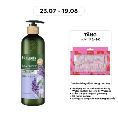 NATURALS BY WATSONS - Kem Tắm Naturals By Watsons Balancing Cân Bằng Độ Ẩm Chiết Xuất Lavender 490ml image