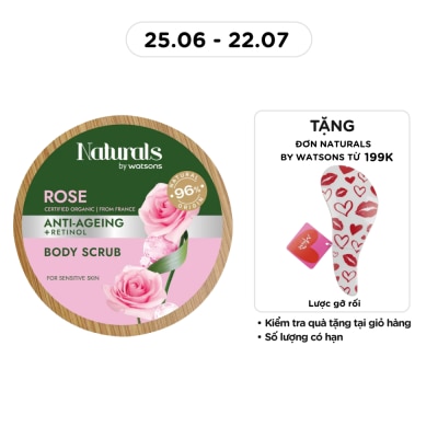 NATURALS BY WATSONS - Rose Body Scrub 200g
