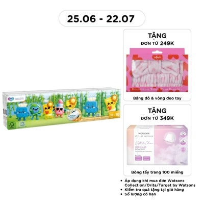 WATSONS - Velvet Mini Hankies 3ply 10sheets 10pcs