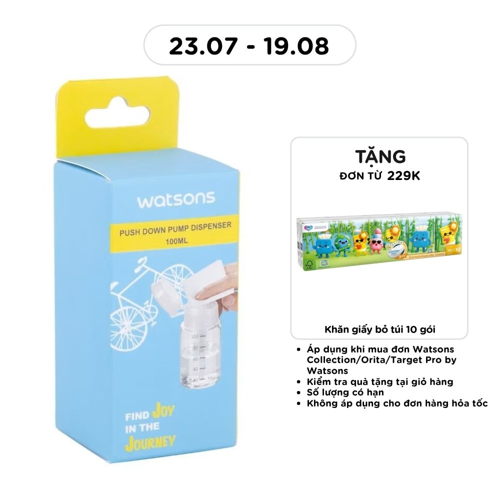 Bình Chiết Mỹ Phẩm Watsons Dạng Vòi Nhấn 100ml
