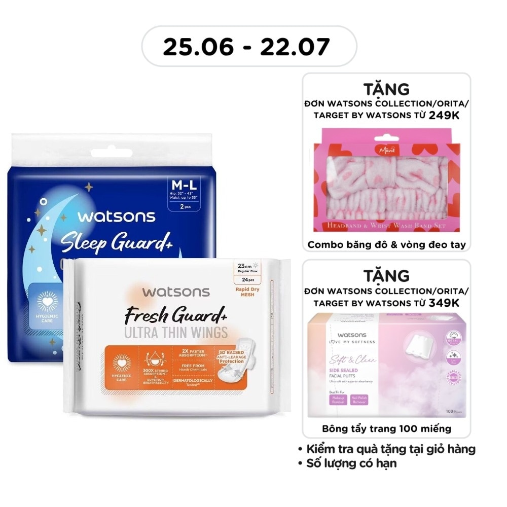 Combo Băng Vệ Sinh Watsons Ngày và Đêm