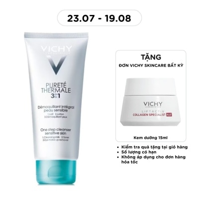 VICHY - Sữa Rửa Mặt Tẩy Trang Vichy Purete 3 Tác Dụng 200ml image