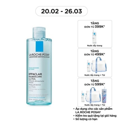 LA ROCHE POSAY Nước Làm Sạch Sâu Và Tẩy Trang La Roche-Posay Dành Cho Da Dầu Nhạy Cảm 400ml