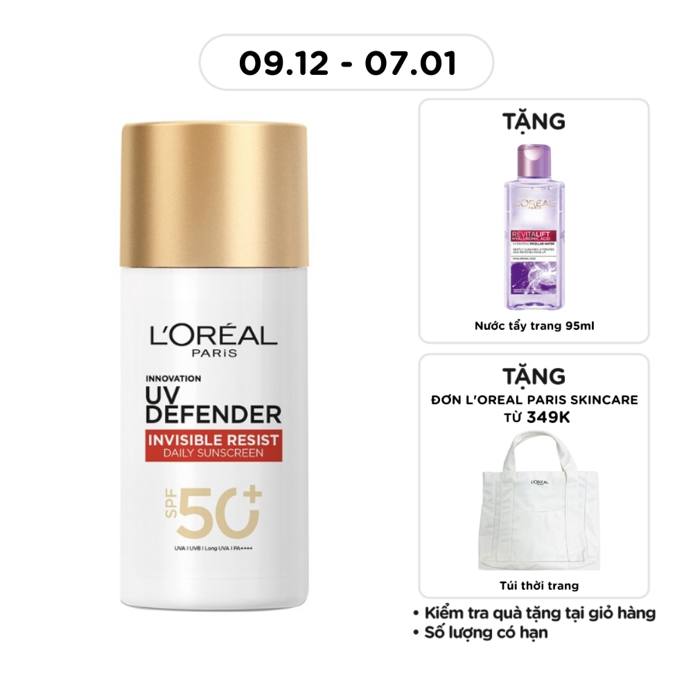 Dưỡng Chất Chống Nắng L'Oreal Paris Uv Defender Serum Protector Invisible Fluid 50ml