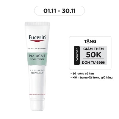 EUCERIN Tinh Chất Eucerin Giảm Mụn Và Tái Tạo Da A.I. Clearing Treatment 40ml