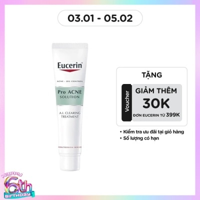 EUCERIN Tinh Chất Eucerin Giảm Mụn Và Tái Tạo Da A.I. Clearing Treatment 40ml