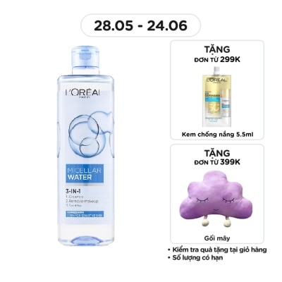 L'OREAL PARIS - Tẩy Trang L'Oreal Paris Skincare Make Up Remover Micellar Refreshing Tươi Mát 400ml