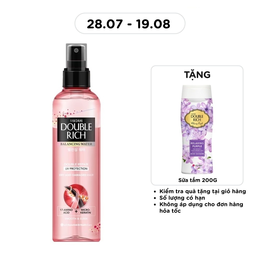 Nước Dưỡng Tóc Double Rich Phục Hồi (Hồng) 120ml image