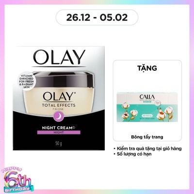 OLAY Kem Dưỡng Ban Đêm Olay Total Effects 50g