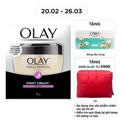 OLAY Kem Dưỡng Ban Đêm Olay Total Effects 50g