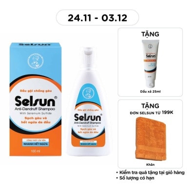 SELSUN Dầu Gội Selsun Anti-Dandruff Dành cho Tóc Gàu 100ml