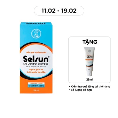 SELSUN Dầu Gội Selsun Anti-Dandruff Dành cho Tóc Gàu 100ml