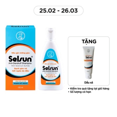 SELSUN Dầu Gội Selsun Anti-Dandruff Dành cho Tóc Gàu 100ml