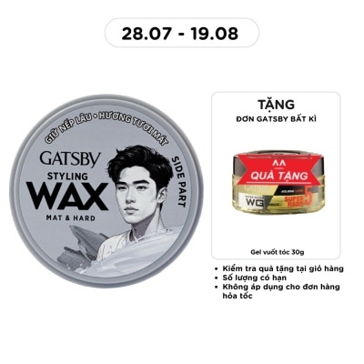 GATSBY - Wax Tóc Gatsby Mat & Hard_Đen 75g image