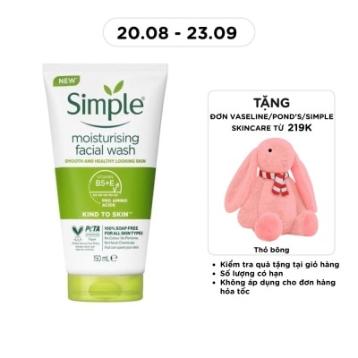 SIMPLE - Moisturizing Facial Wash For Dry & Sensitive Skin 150ml image