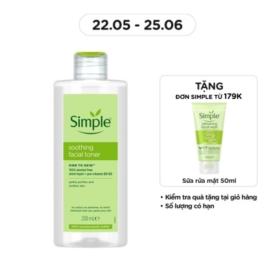 SIMPLE Soothing Facial Toner For Sensitive Skin 200ml