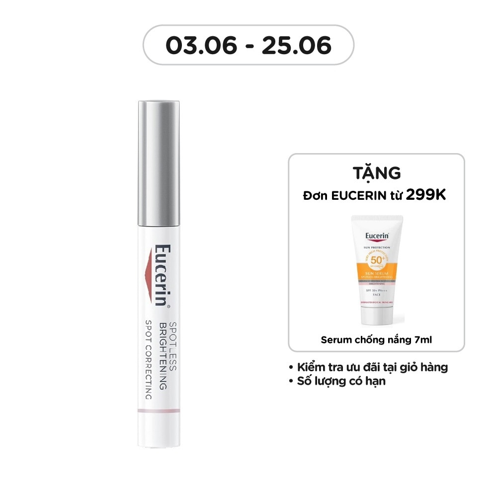 Bút Chấm Eucerin Giảm Đốm Nâu Và Thâm Nám Sau 2 Tuần Spotless Brightening Spot Corrector 5ml