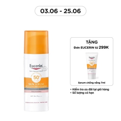 EUCERIN Tinh Chất Chống Nắng Eucerin Giảm Thâm Nám Sun Serum Double Whitening SPF50+ PA+++ 50ml