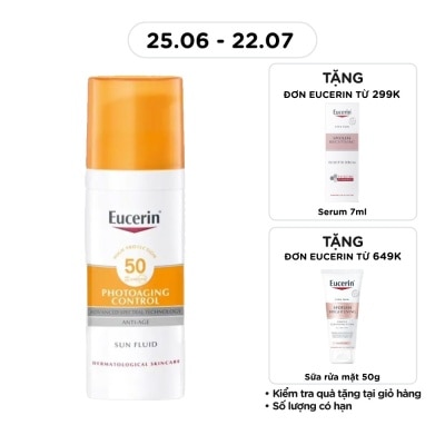 EUCERIN - Kem Chống Nắng Eucerin Ngăn Ngừa Lão Hóa Sun Fluid SPF50 50ml