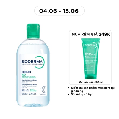 BIODERMA - Sebium H2O Purifying Cleansing Micelle Solution 500ml
