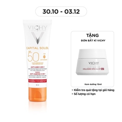 VICHY Kem Chống Nắng Vichy Chống Lão Hóa Ideal Soleil Anti Age 50ml
