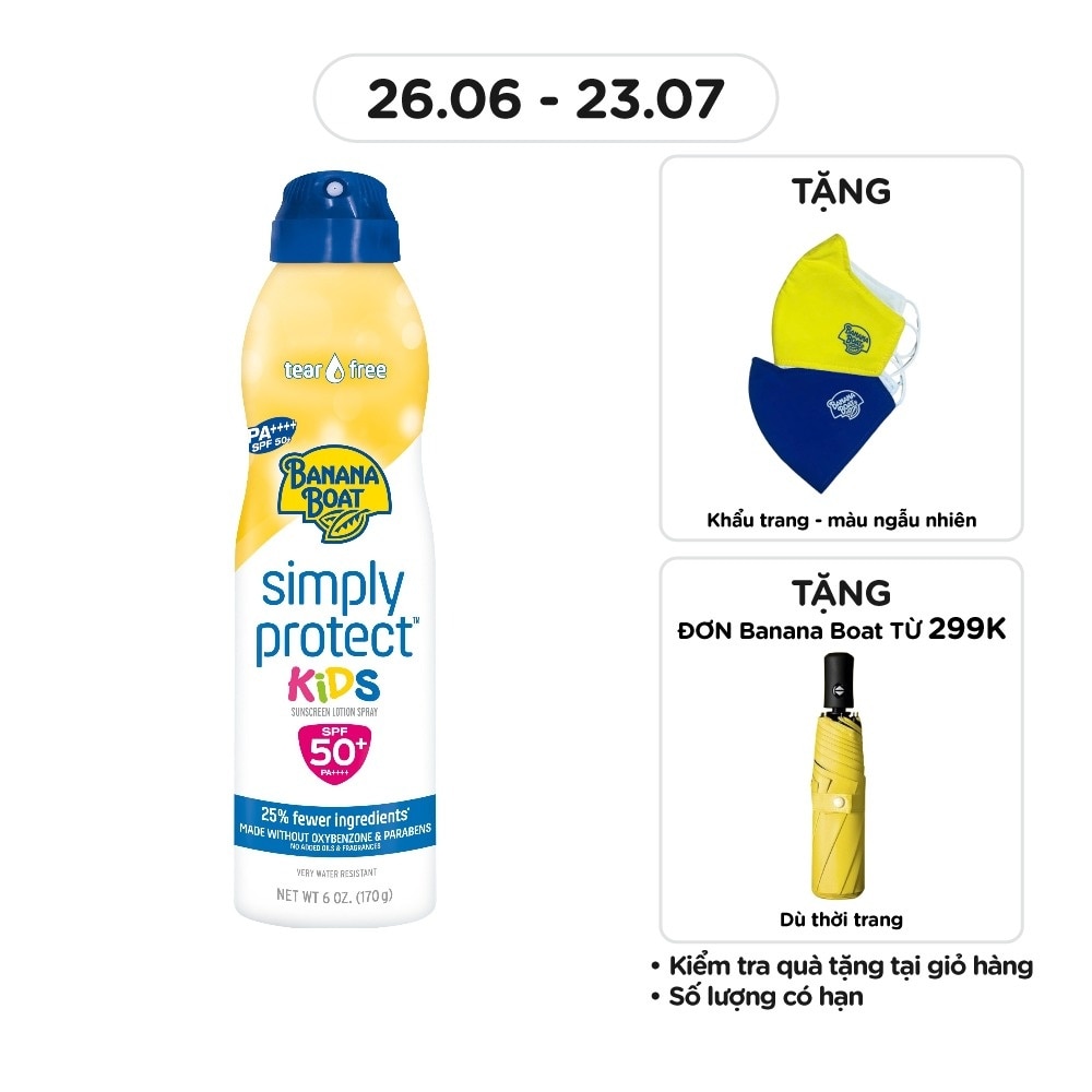 Sunscreen SpraySimply Protect Kids SPF50+ PA++++ 170g