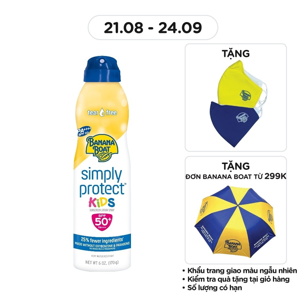 Sunscreen SpraySimply Protect Kids SPF50+ PA++++ 170g