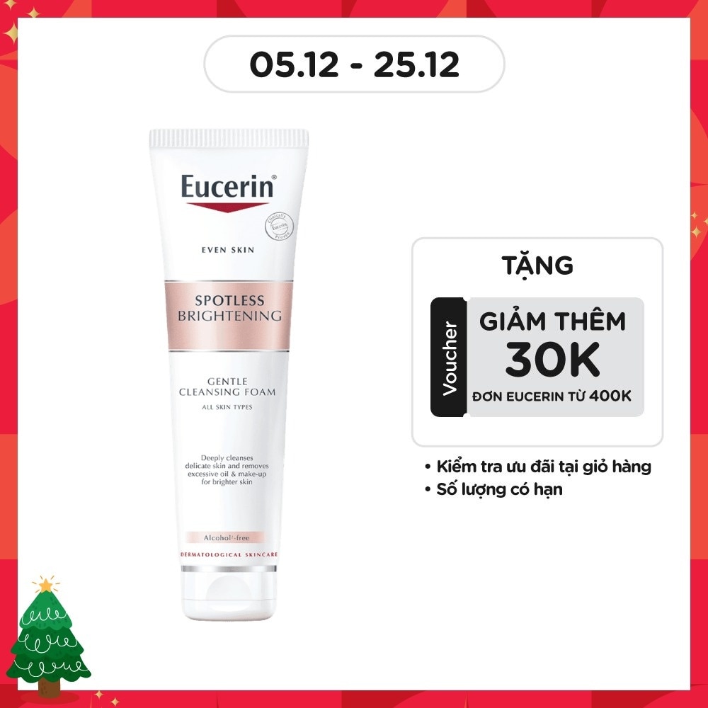 Sữa Rửa Mặt Tạo Bọt Eucerin Sáng Da Spotless Brightening Gentle Cleansing Foam 150g