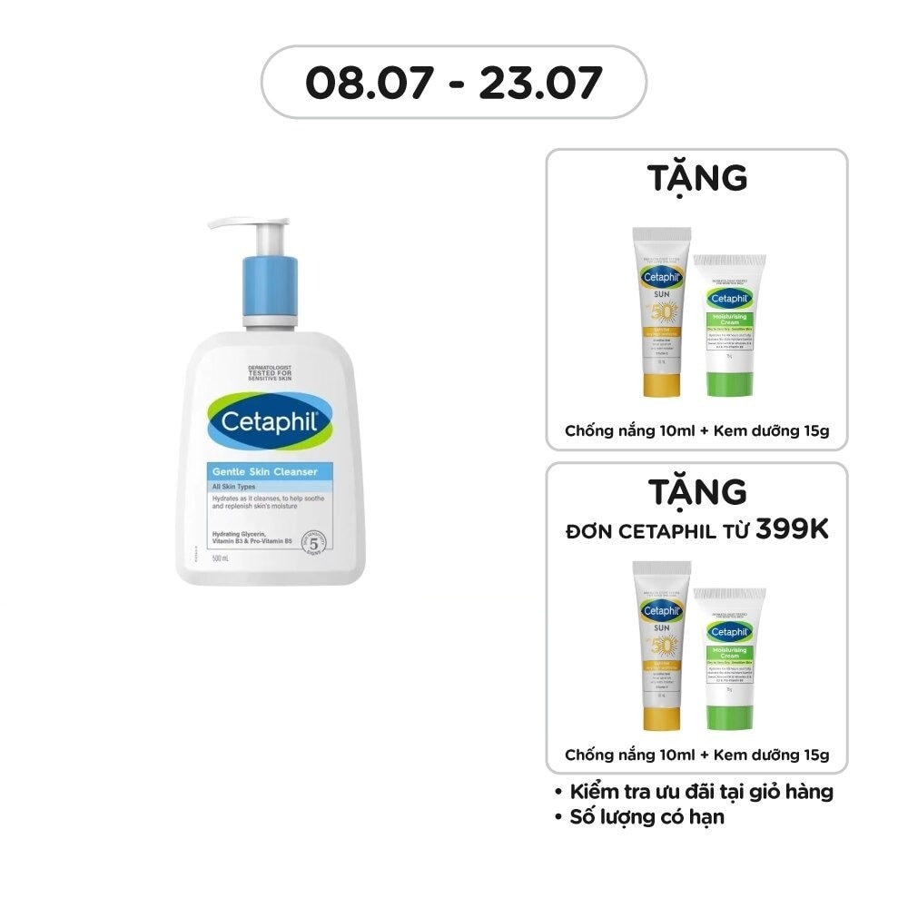 Sữa Rửa Mặt Cetaphil Gentle Skin Cleanser 500ml