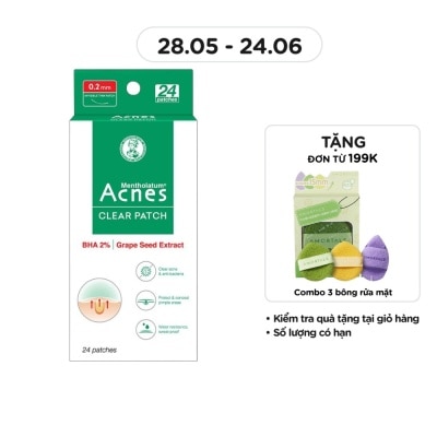 ACNES - Miếng Dán Mụn Acnes Clear Patch Clear Acne & Anti-Bacteria 24 Miếng ( 2 Gói x 12 Miếng + 1 Nhíp )