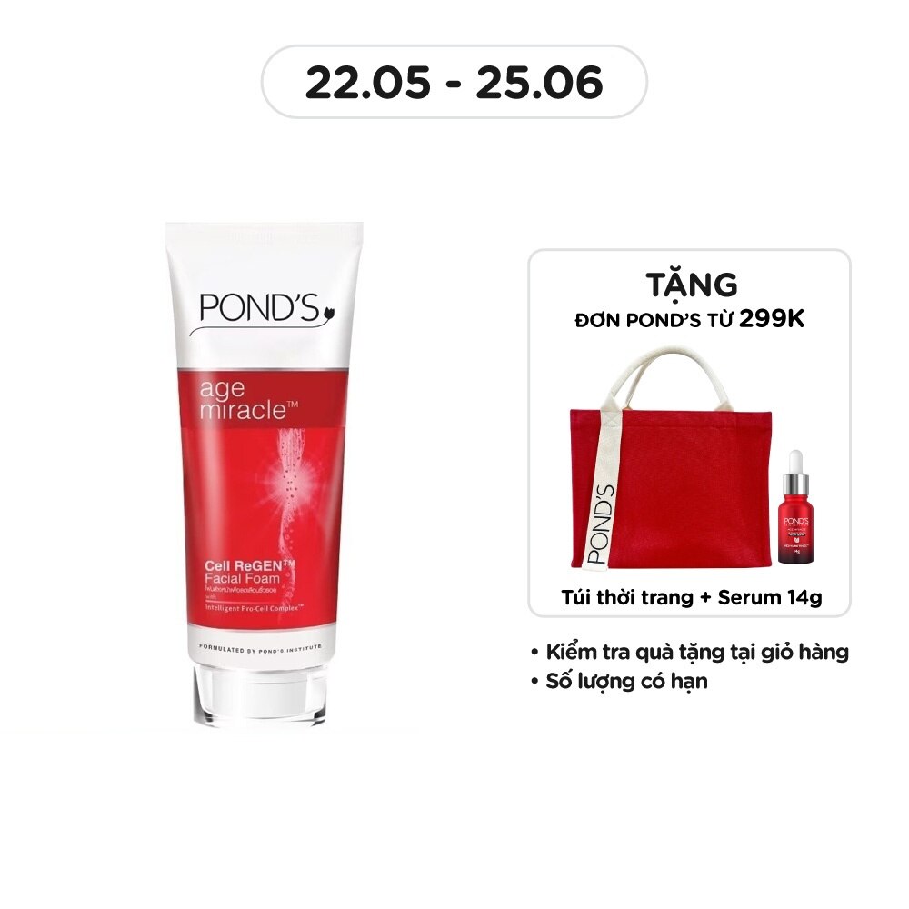 Sữa Rửa Mặt Pond'S Age Miracle Ngăn Ngừa Lão Hóa 100g