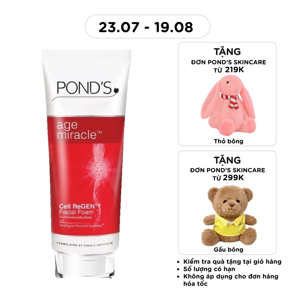 Sữa Rửa Mặt Pond's Age Miracle Ngăn Ngừa Lão Hóa 100g