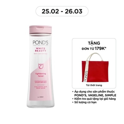 POND'S Lightening Toner White Beauty Hyaluronic Acid Rose Water 150ml